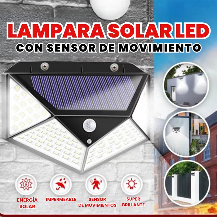 LAMPARA SOLAR CON SENSOR DE MOVIMIENTO⚡🚨